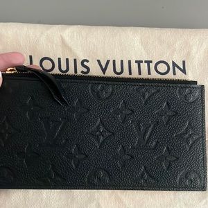 Pochette Félicie zippered insert in black